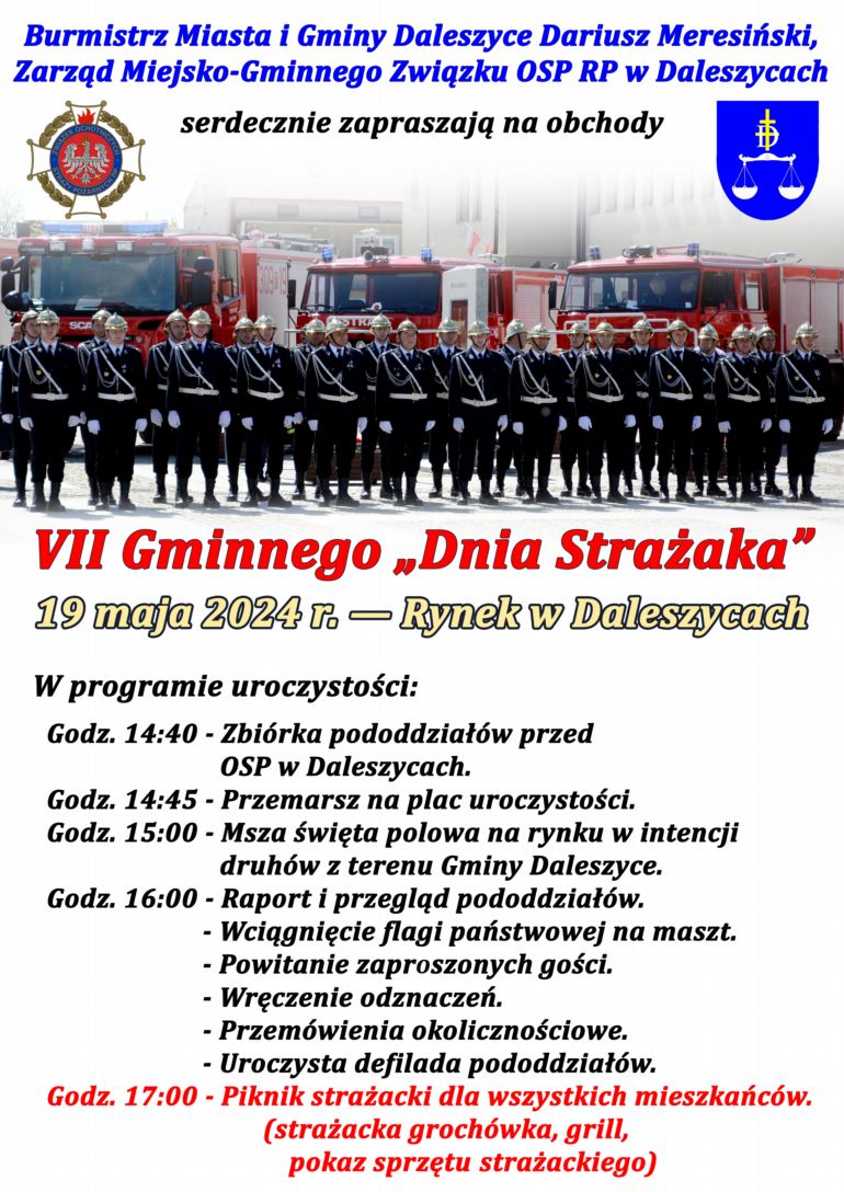 VII Gminny &quot;Dzień Strażaka&quot; w Daleszycach